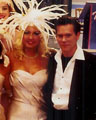Click for larger picture of  Kevin Bacon with Shine Talent Showgirls